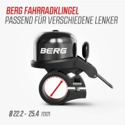 Berg Fahrradklingel passend zu allen Berg Laufrädern