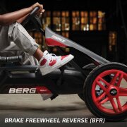 BERG Gokart Rally 2.0  APX Blau BFR mit Anhänger und Rundumleuchte