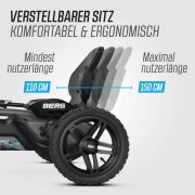 BERG Gokart Rally 2.0 DRT schwarz BFR-3 mit Anhänger und Rundumleuchte