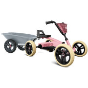 BERG Gokart Buzzy Pink mit Anhänger