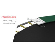 BERG Trampolin rund 330 cm grün mit Sicherheitsnetz Comfort - Favorit Regular