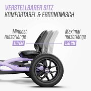 BERG Gokart Buddy Purple BFR inkl. Anhänger