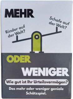Mehr oder weniger