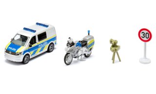 Siku VW T6 mit BMW Polizeimotorrad 2562