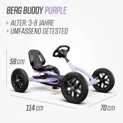 BERG Gokart Buddy Purple BFR inkl. Handbremse