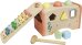 Spielmaus Holz Musik- und Kugelklopfbank 3 in 1