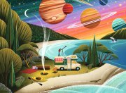 Ravensburger Puzzle Camping unter dem Kosmos 500 Teile