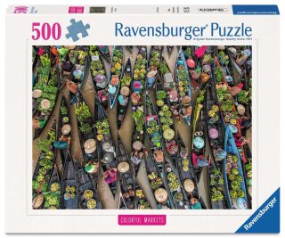 Ravensburger Puzzle Schwimmender Markt, Indonesien 500 Teile