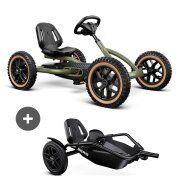 BERG Gokart Buddy Trail Green inkl. Soziusanhänger...