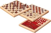 Philos Schach-Dame-Set Holzbox 32x32cm