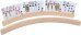Kartenhalter holz gebogen ca. 50 cm