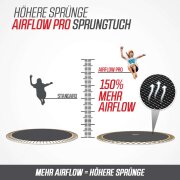 BERG Trampolin rund 430 cm grau mit Sicherheitsnetz...