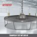 BERG Trampolin rund 430 cm grau mit Sicherheitsnetz Deluxe Champion Regular
