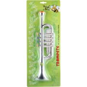 BGB Trompete silber, 4 Tasten, 38cm