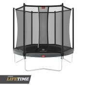 BERG Trampolin rund 270 cm grau mit Sicherheitsnetz...