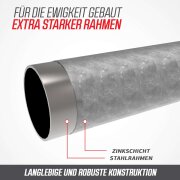 BERG Trampolin rund 200 cm grau mit Sicherheitsnetz Comfort Favorit Regular