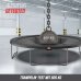 BERG Trampolin oval 520 x 345 cm grün mit Sicherheitsnetz Comfort Grand Favorit Regular