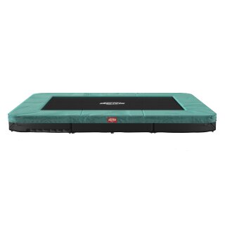 BERG Trampolin InGround rechteckig 280 x 190 cm grün ohne Netz Ultim Favorit Sports