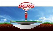 BERG Trampolin InGround rund 200 cm grau mit Sicherheitsnetz Comfort Favorit