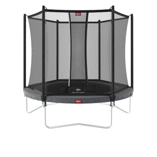 BERG Trampolin rund 330 cm grau mit Sicherheitsnetz Comfort Favorit Regular