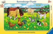 Ravensburger Bauernhoftiere auf der Wiese