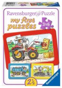 Ravensburger Kinderpuzzle - 06573 Bagger, Traktor und...