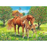 Ravensburger Kinderpuzzle - 10577 Pferdeglück auf der Wiese - Pferde-Puzzle für Kinder ab 6 Jahren, mit 100 Teilen im XXL-Format