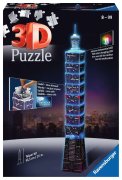 Ravensburger 3D Puzzle Taipei 101 bei Nacht 11149 - leuchtet im Dunkeln