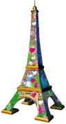 Ravensburger 3D Puzzle 11183 - Eiffelturm Love Edition - 216 Teile - Das Wahrzeichen aus der Stadt der Liebe zum selber Puzzeln ab 10 Jahren