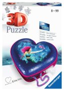 Ravensburger 3D Puzzle 11249 - Herzschatulle Bezaubernde Meerjungfrauen - 54 Teile - Aufbewahrungsbox für Erwachsene und Kinder ab 8 Jahren