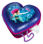 Ravensburger 3D Puzzle 11249 - Herzschatulle Bezaubernde Meerjungfrauen - 54 Teile - Aufbewahrungsbox für Erwachsene und Kinder ab 8 Jahren