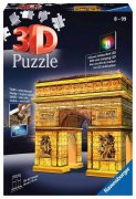 Ravensburger 3D Puzzle Triumphbogen bei Nacht 12522 - das...