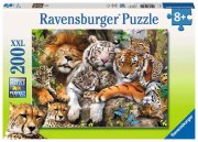 Ravensburger Kinderpuzzle - 12721 Schmusende Raubkatzen -...