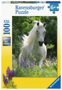 Ravensburger Kinderpuzzle - 12927 Weiße Stute - Pferde-Puzzle für Kinder ab 6 Jahren, mit 100 Teilen im XXL-Format