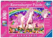 Ravensburger Kinderpuzzle - 13927 Pferdetraum - Pferde-Puzzle für Kinder ab 6 Jahren, mit 100 Teilen im XXL-Format, mit Glitzer