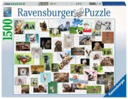 Funny Animals Collage 1500 Teile Puzzle