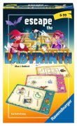 Ravensburger 20543 - Escape the Labyrinth, Mitbringspiel für 1-4 Spieler, ab 5 Jahren, kompaktes Format, Reisespiel