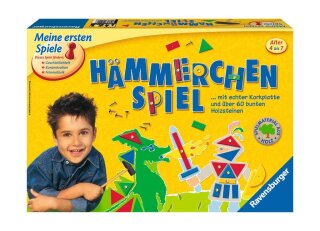 Ravensburger 21422 - Hämmerchen Spiel - Beschäftigung für Kinder, Nagelspiel für 1-4 Spieler, Geschicklichkeitsspiel ab 4 Jahren geeignet