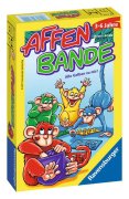 Ravensburger 23114 - Affenbande , Mitbringspiel für 2-4 Spieler, Kinderspiel ab 3-6 Jahren, kompaktes Format, Reisespiel