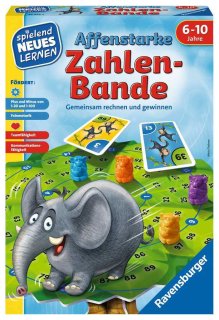 Ravensburger 24973 - Affenstarke Zahlen-Bande - Spielen und Lernen für Kinder, Spiel für Kinder von 6-10 Jahren, Spielend Neues Lernen für 1-6 Spieler