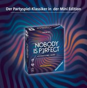 Ravensburger 26847 - Nobody is perfect Mini Edition - Kommunikatives Kartenspiel für die ganze Familie, Spiel für Erwachsene und Jugendliche ab 14 Jahren, für 2-4 Spieler