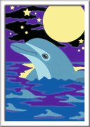 Ravensburger Malen nach Zahlen 27694 - Kleiner Delfin - Kinder ab 7 Jahren