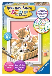 Ravensburger Malen nach Zahlen 29686 - Katzenbabys - Kinder ab 9 Jahren