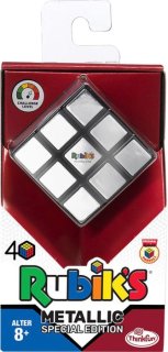 ThinkFun - 76430 - Rubiks Cube Metallic - Der Klassiker, der original Rubiks Zauberwürfel mit Metallic-Effekt. Das Sammlerobjekt für jeden Rubiks-Fan ab 8 Jahren.