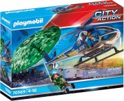 PLAYMOBIL 70569 Polizei-Hubschrauber: Fallschirm-Verfolgung