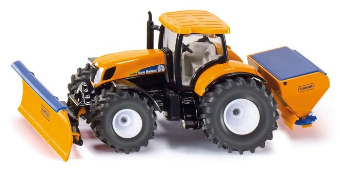 SIKU 2940 Traktor mit Räumschild und Streuer