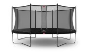 BERG Trampolin oval 520 x 345 cm schwarz mit...