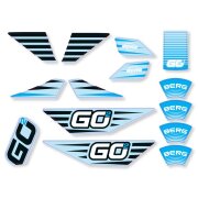 BERG Gokart Ersatzteil GO² SparX Yellow - Aufkleber-Set