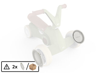 BERG Gokart Ersatzteil GO² Retro Green - Radkappe Vorderrad (2x)