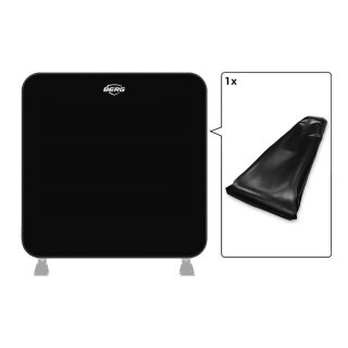 BERG Trampolin Ersatzteil AeroWall - Aufblasbare Wand 2x2 BLK&GRY (ohne Rahmen)